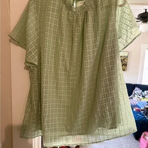 Chic Soul Light Green Blouse